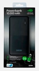 Універсальная зарядная батарея Power Bank Grixx 10000 mAh Black, 23-018, В наличии, Черный